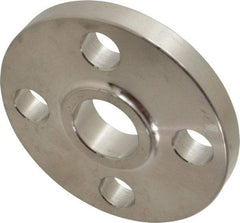 Merit Brass - 3/4" Pipe, 3-7/8" OD, Stainless Steel, Slip On Pipe Flange - 2-3/4" Across Bolt Hole Centers, 5/8" Bolt Hole, 150 psi, Grades 316 & 316L - Apex Tool & Supply