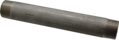 Merit Brass - Schedule 40, 1-1/4" Pipe x 10" Long, Grade 304/304L Stainless Steel Pipe Nipple - Welded & Threaded - Apex Tool & Supply