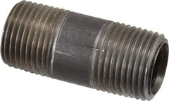 Merit Brass - Schedule 40, 1/2" Pipe x 2" Long, Grade 316/316L Stainless Steel Pipe Nipple - Welded & Threaded - Apex Tool & Supply