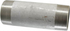 Merit Brass - Schedule 40, 2" Pipe x 6" Long, Grade 316/316L Stainless Steel Pipe Nipple - Welded & Threaded - Apex Tool & Supply
