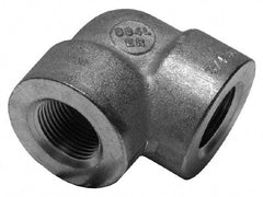 Merit Brass - 2" Grade 304/304L Stainless Steel Pipe 90° Elbow - FNPT x FNPT End Connections, 3,000 psi - Apex Tool & Supply