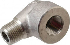 Value Collection - 1/2" Grade 316/316L Stainless Steel Pipe 90° Street Elbow - FNPT x MNPT End Connections, 3,000 psi - Apex Tool & Supply