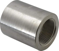 Merit Brass - 1-1/4" Grade 316/316L Stainless Steel Pipe Coupling - FNPT x FNPT End Connections, 3,000 psi - Apex Tool & Supply