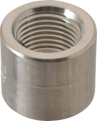 Merit Brass - 1/2" Grade 316/316L Stainless Steel Pipe Half Coupling - FNPT End Connections, 3,000 psi - Apex Tool & Supply