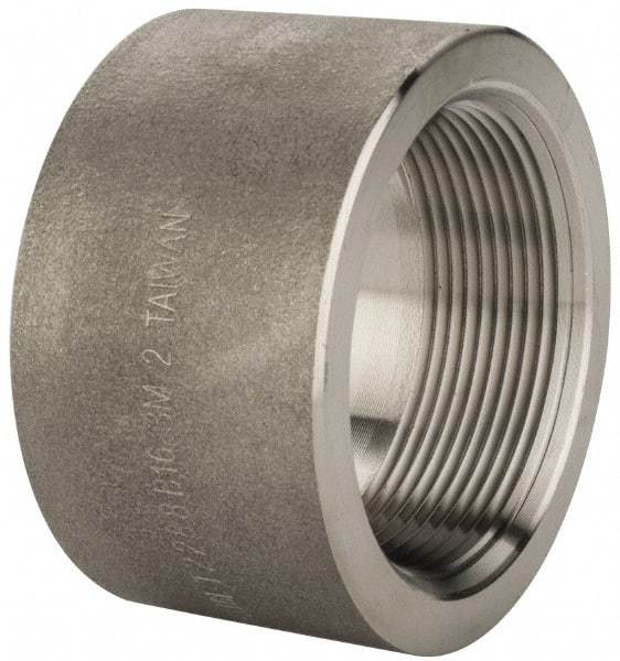 Merit Brass - 2" Grade 316/316L Stainless Steel Pipe Half Coupling - FNPT End Connections, 3,000 psi - Apex Tool & Supply