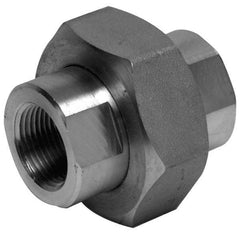 Value Collection - 1-1/2" Grade 304/304L Stainless Steel Pipe Union - FNPT x FNPT End Connections, 3,000 psi - Apex Tool & Supply