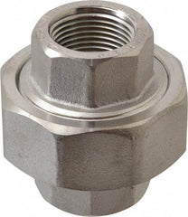 Value Collection - 3/4" Grade 316/316L Stainless Steel Pipe Union - FNPT x FNPT End Connections, 3,000 psi - Apex Tool & Supply