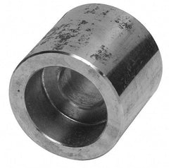 Merit Brass - 3/8" Grade 304 Stainless Steel Pipe Half Coupling - Socket Weld End Connections, 3,000 psi - Apex Tool & Supply
