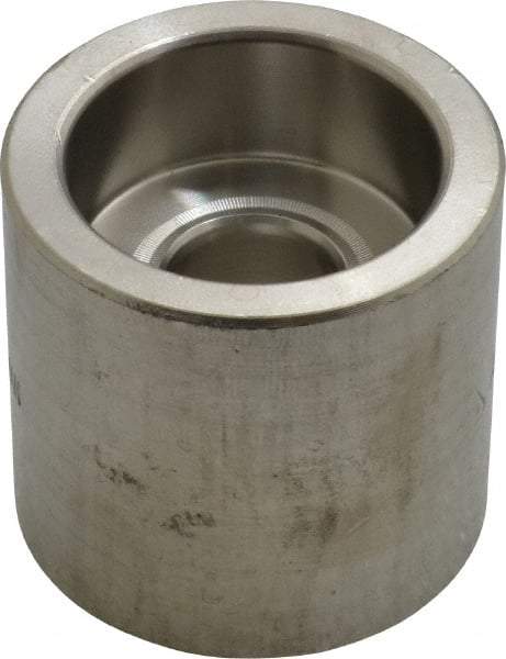 Merit Brass - 1 x 1/2" Grade 316 Stainless Steel Pipe Reducer Coupling - Socket Weld x Socket Weld End Connections, 3,000 psi - Apex Tool & Supply