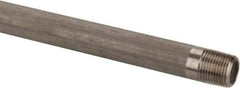 Merit Brass - Schedule 40, 3/8" Pipe x 36" Long, Grade 304/304L Stainless Steel Pipe Nipple - Welded & Threaded - Apex Tool & Supply
