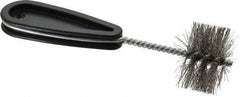 Schaefer Brush - 1-3/4 Inch Actual Brush Diameter, 1-1/2 Inch Inside Diameter, Carbon Steel, Plumbing, Hand Fitting and Cleaning Brush - Solid Plastic Hand Fitting Handle with Hole - Apex Tool & Supply