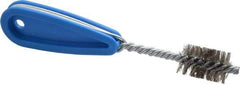 Schaefer Brush - 13/16 Inch Actual Brush Diameter, Stainless Steel, Refrigeration, Hand Fitting and Cleaning Brush - 3/4 Refrigeration Outside Diameter, Solid Plastic Hand Fitting Handle with Hole - Apex Tool & Supply