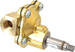 Parker - 3/8" Port, Brass Solenoid Valve - Closed, NBR Seal - Apex Tool & Supply
