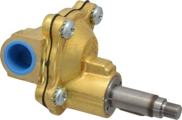 Parker - 1/2" Port, Brass Solenoid Valve - Closed, NBR Seal - Apex Tool & Supply