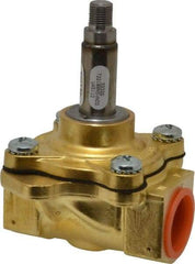 Parker - 3/4" Port, Brass Solenoid Valve - Closed, NBR Seal - Apex Tool & Supply