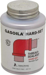 Federal Process - 1/2 Pt Brush Top Can Red Federal Gasoila Hard-Set - 350°F Max Working Temp - Apex Tool & Supply