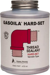 Federal Process - 1 Pt Brush Top Can Red Federal Gasoila Hard-Set - 350°F Max Working Temp - Apex Tool & Supply