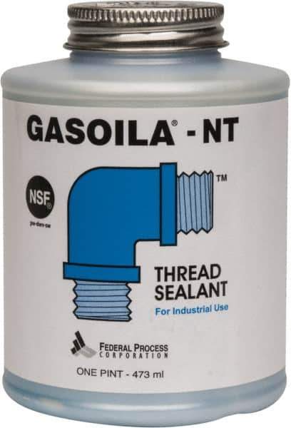 Federal Process - 1 Pt Brush Top Can Dark Blue Federal Gasoila-NT - 400°F Max Working Temp - Apex Tool & Supply