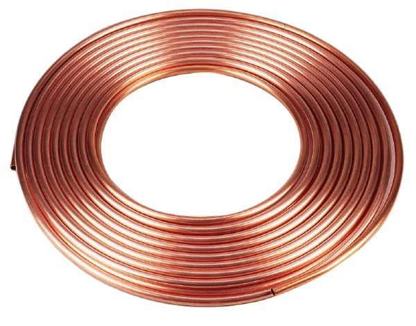Mueller Industries - 60' Long, 3/4" OD x 5/8" ID, Copper Seamless Tube - 0.042" Wall Thickness, 0.362 Ft/Lb - Apex Tool & Supply