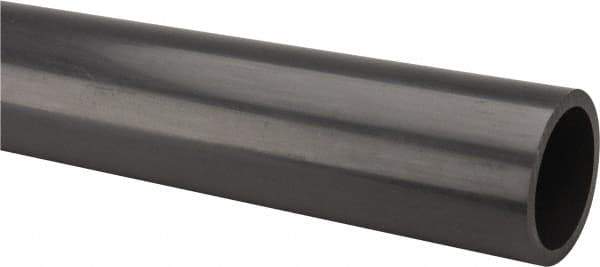 Made in USA - 2" Pipe, 60" Long PVC Unthreaded Plastic Pipe Nipple - 400 Max psi, 1.913" ID x 2-3/8" OD, Schedule 80, Gray - Apex Tool & Supply