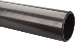 Made in USA - 6" Pipe, 60" Long PVC Unthreaded Plastic Pipe Nipple - 280 Max psi, 5.709" ID x 6-5/8" OD, Schedule 80, Gray - Apex Tool & Supply