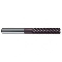 10mm Dia. - 100mm OAL - 45° Helix Firex Carbide End Mill - 6 FL - Apex Tool & Supply
