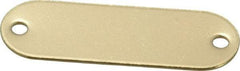 C.H. Hanson - 1-29/32 Inch Wide, Style 1, Brass Blank Metal Plate - 5/8 Inch High, 50 Pieces - Apex Tool & Supply
