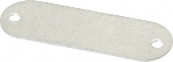 C.H. Hanson - 1-29/32 Inch Wide, Style 1, Aluminum Blank Metal Plate - 5/8 Inch High, 50 Pieces - Apex Tool & Supply