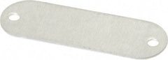C.H. Hanson - 1-29/32 Inch Wide, Style 1, Aluminum Blank Metal Plate - 5/8 Inch High, 50 Pieces - Apex Tool & Supply