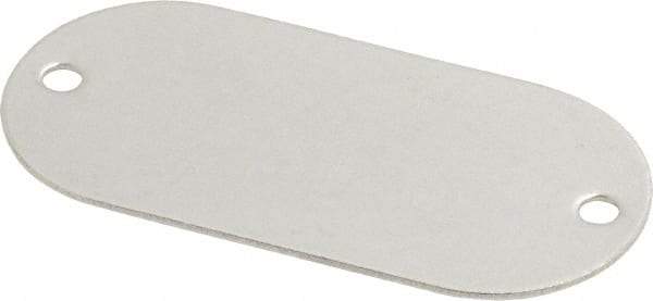C.H. Hanson - 2-1/8 Inch Wide, Style 1, Stainless Steel Blank Metal Plate - 1 Inch High, 10 Pieces - Apex Tool & Supply
