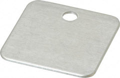 C.H. Hanson - 1-1/4 Inch Diameter, Square, Aluminum Blank Metal Tag - Blank, 50 Pieces - Apex Tool & Supply