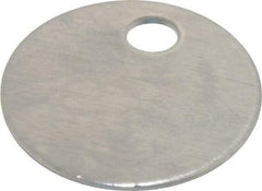 C.H. Hanson - 1 Inch Diameter, Round, Aluminum Blank Metal Tag - Blank, 50 Pieces - Apex Tool & Supply
