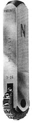 Made in USA - Manual Stamping Machines Depth (Inch): 9/16 Width (Inch): 9/16 - Apex Tool & Supply