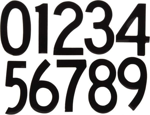Made in USA - Letter Label - Legend: Num. Set, English, Black - Apex Tool & Supply