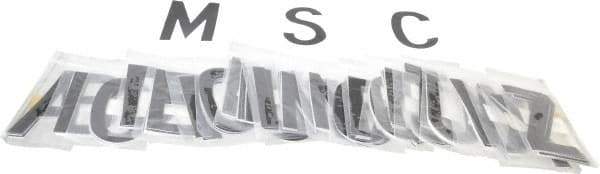 Made in USA - Letter Label - Legend: Letter Set, English, Black - Apex Tool & Supply