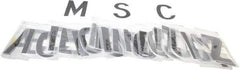 Made in USA - Letter Label - Legend: Letter Set, English, Black - Apex Tool & Supply