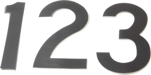 Made in USA - Letter Label - Legend: Number Set, English, Black - Apex Tool & Supply