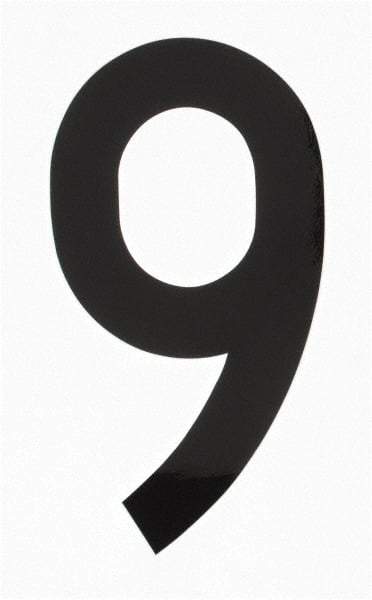 Made in USA - Number Label - Legend: 9, English, Black - Apex Tool & Supply
