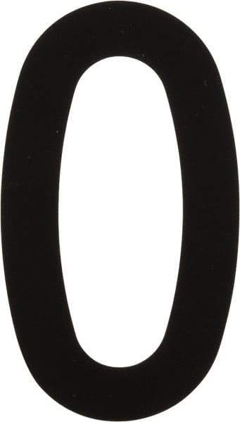 Made in USA - Number Label - Legend: 0, English, Black - Apex Tool & Supply