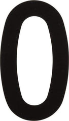 Made in USA - Number Label - Legend: 0, English, Black - Apex Tool & Supply