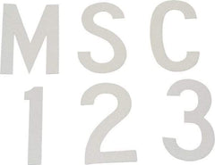 Made in USA - Letter Label - Legend: Complete Set, English, White - Apex Tool & Supply