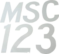 Made in USA - Letter Label - Legend: Complete Set, English, White - Apex Tool & Supply