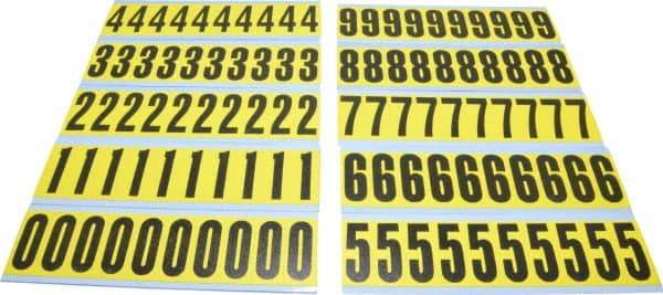 Made in USA - Letter Label - Legend: Combo Pack (Numbers), English - Apex Tool & Supply