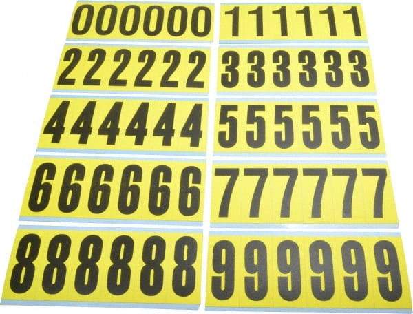 Made in USA - Letter Label - Legend: Combo Pack (Numbers), English - Apex Tool & Supply