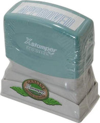 Value Collection - Approved, Blue Pre-Inked Stamp - 1/2 Inch Wide x 1-5/8 Inch Long - Apex Tool & Supply
