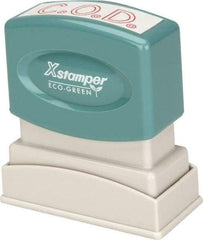 Value Collection - C.O.D., Red Pre-Inked Stamp - 1/2 Inch Wide x 1-5/8 Inch Long - Apex Tool & Supply
