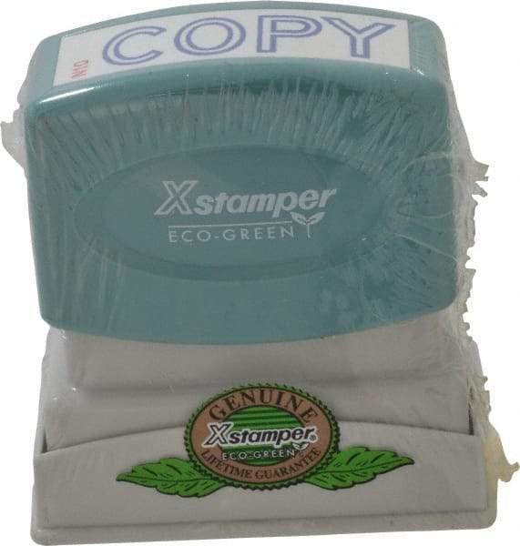 Value Collection - Copy, Blue Pre-Inked Stamp - 1/2 Inch Wide x 1-5/8 Inch Long - Apex Tool & Supply