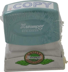 Value Collection - Copy, Blue Pre-Inked Stamp - 1/2 Inch Wide x 1-5/8 Inch Long - Apex Tool & Supply