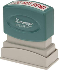 Value Collection - Do Not Bend, Red Pre-Inked Stamp - 1/2 Inch Wide x 1-5/8 Inch Long - Apex Tool & Supply