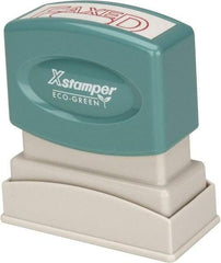 Value Collection - Faxed, Red Pre-Inked Stamp - 1/2 Inch Wide x 1-5/8 Inch Long - Apex Tool & Supply